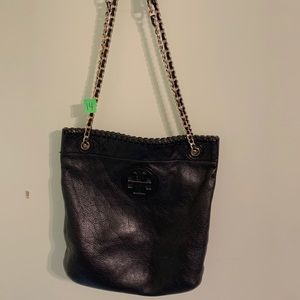 Black and gold Tory Burch Crossbody Purse